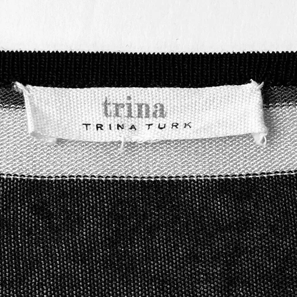 Trina Turk Long Sleeve Striped Dress Size Small